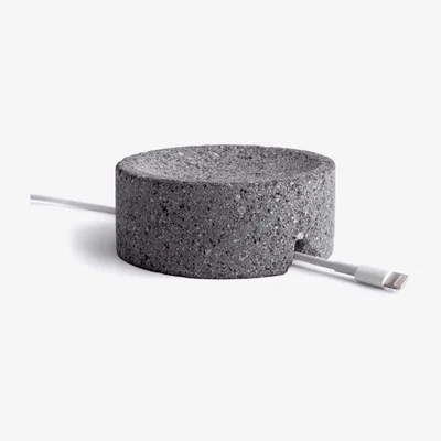 Wolf & Badger Neutrals Cable Holder Volcanic Stone And Jacob