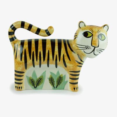 Wolf & Badger Yellow / Orange Tiger Money Box Hannah Turner