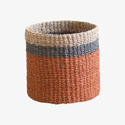 Wolf & Badger Coral Tabletop Mini Basket - Handwoven Baskets Likhâ