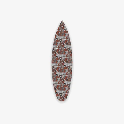 Wolf & Badger Red Surfboard Wall Decoration Panther Jungle Gray Catchii