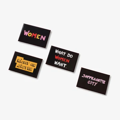 Wolf & Badger Bella Freud Suffragette City Magnet Set Plinth