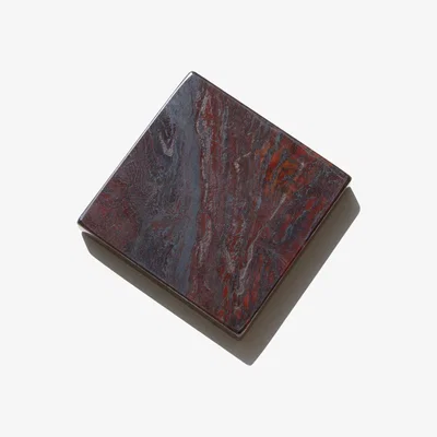 Wolf & Badger Black / Red / Silver Iron Red Stone Pedestal One Size The Parmatile Shop