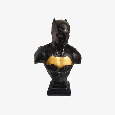 Wolf & Badger Black / Gold Batman Design Bust | Artchi