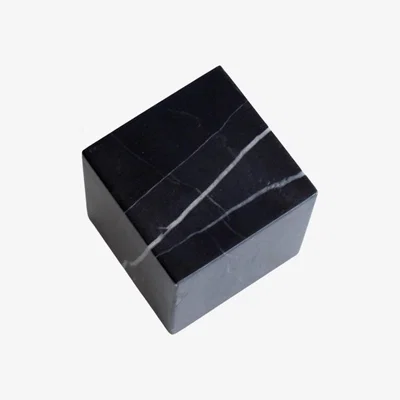 Wolf & Badger Black Nero Marble Cube One Size The Parmatile Shop