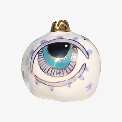 Wolf & Badger Purple Eye Star Pomegranate Decoration | Sherie Boutik