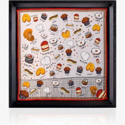 Wolf & Badger Brown Framed Silk Art Fondant Au Chocolat Black One Size Un Poco
