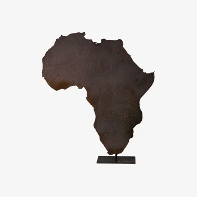 Wolf & Badger Brown Rusted Map Of Africa Large Seventy Seven | One Size | Botanical Boys