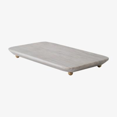 Wolf & Badger Tablita Marble & Brass Tray - White . Bruci Editora De Diseño