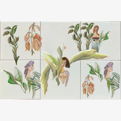 Wolf & Badger Tile Panel Garden Of Eden Catchii