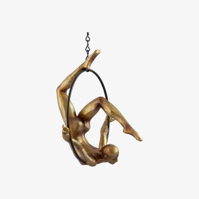 Wolf & Badger Gold Acrobatic Hanging Lady Rockett St George