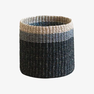 Wolf & Badger Black Tabletop Mini Basket - Handwoven Baskets Likhâ