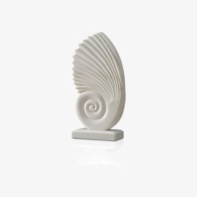 Wolf & Badger White Handcrafted Travertine Sea Snail Decor – Elegant Nautical Accent For Modern Interiors | Anatoliacraft