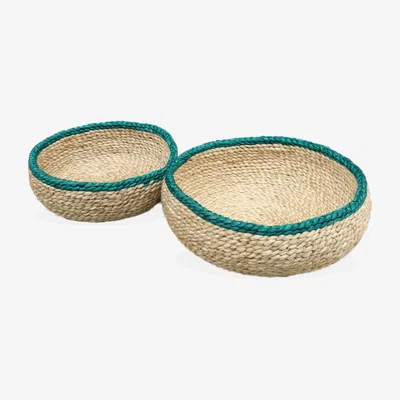 Wolf & Badger Phala Bowl In Green - Set Of 2 Korissa
