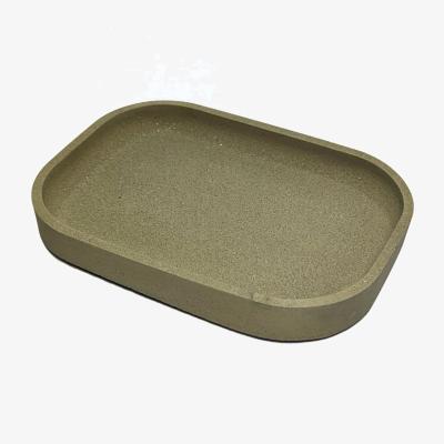 Wolf & Badger Rectangle Sparkly Stone Tray - Olive Green One Size Ruby Melo