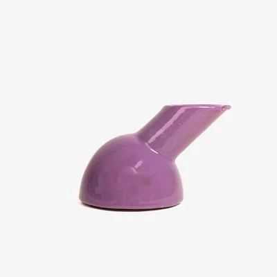 Wolf & Badger Pink / Purple Purple Ashtray Clay Pappagallo, No Smoking - Handmade Ceramics One Size Generazione Zordan