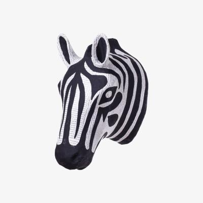 Wolf & Badger White / Black / Neutrals Zayir The Paper Mache Zebra Head Caribbean Craft