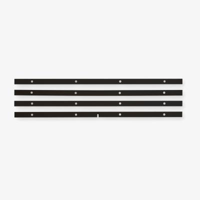 Wolf & Badger Black Wooden Magnetic Poster Hangers Letter A Bold Tuesday