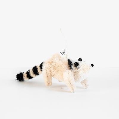 Wolf & Badger Neutrals Set Of Three Raccoon Ornament, Black Likhâ