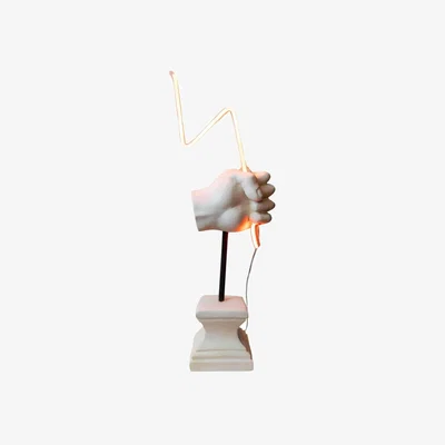 Wolf & Badger Zeus Lighted Hand Neon Design Artchi