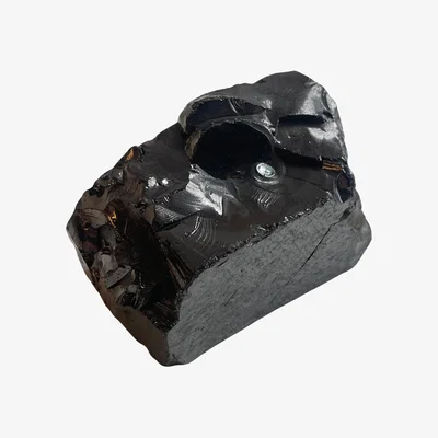 Wolf & Badger Black Shungite Elite Stone 75G | One Size | Lemuria Store
