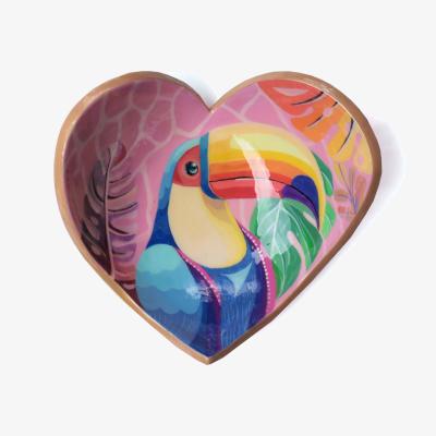 Wolf & Badger Pink / Purple / Blue Bird Modelling Clay Handcrafted Jewelry Tray - Pink | One Size | 2Kstyle