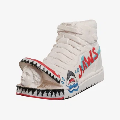 Wolf & Badger Retro Jaws Nike Sneakers | Artchi
