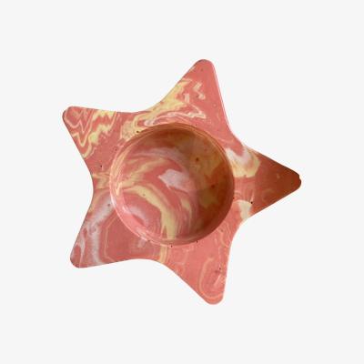 Wolf & Badger Large Starry Tealight Holder - Red By Shax