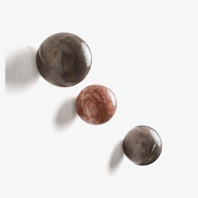 Wolf & Badger Coat Hanger Marble Volcanic Stone - Multicolour | And Jacob