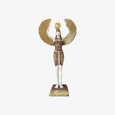 Wolf & Badger Golden Wings Of Isis Sculpture - Multicolour | Artchi