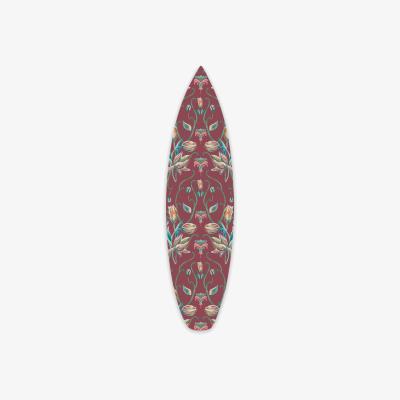 Wolf & Badger Red Surfboard Wall Decoration Art Deco French Tulips Catchii