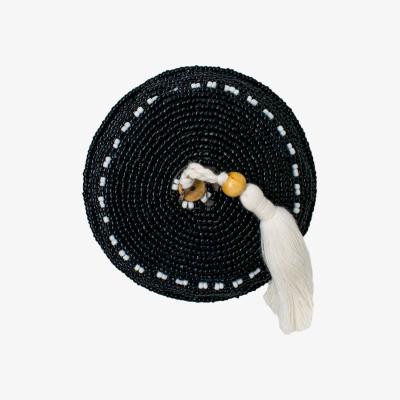 Wolf & Badger Wish-Granted Tassel Bowl - Black Poppy + Sage