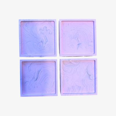 Wolf & Badger Pink / Purple Pink Marbled Tray - Pair | One Size | By Shax