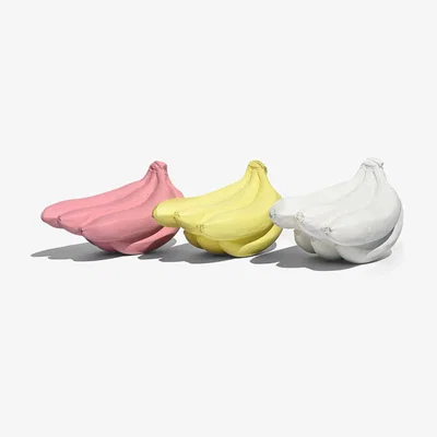 Wolf & Badger Ornamental Concrete Banana Cluster Set Of 3 Studio Story
