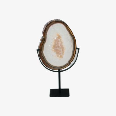 Wolf & Badger Agate Slice - Multicolour One Size Lemuria Store