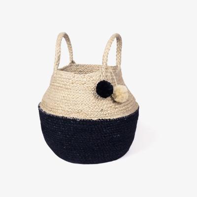 Wolf & Badger Neutrals Naiya Foldable Basket Bag-Small Korissa