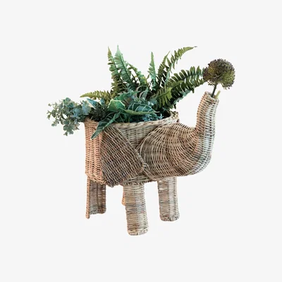 Wolf & Badger Neutrals Natural Rattan Elephant Basket - Wicker Basket | Likhâ
