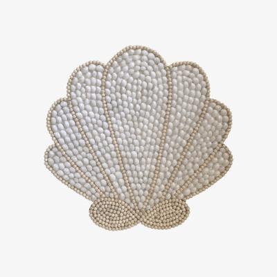 Wolf & Badger Neutrals / White Large Sea Shells Wall Hanging Decor - Clam Shell | One Size | Pink Haley