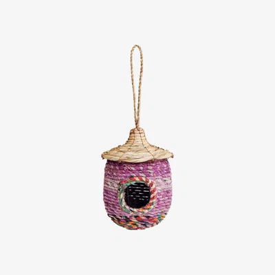 Wolf & Badger Neutrals Seagrass & Sari Birdhouse - Acorn Korissa