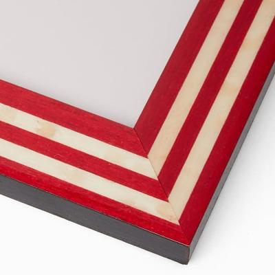 Wolf & Badger Red / White Raspberry Beret Marquetry Frame Casabyjj