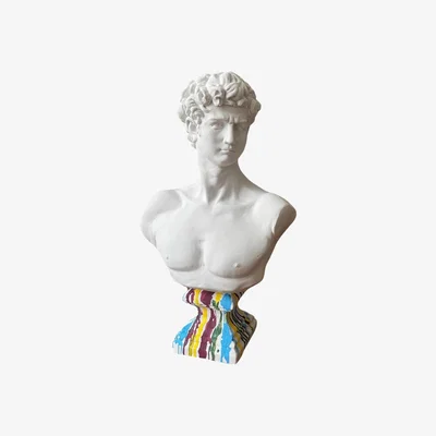 Wolf & Badger Vivid David Sculpture - Multicolour | Artchi