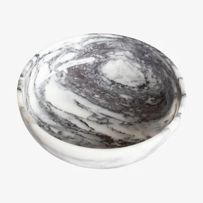 Wolf & Badger Black / White Levi Marble Bowl One Size Urban Society Studio