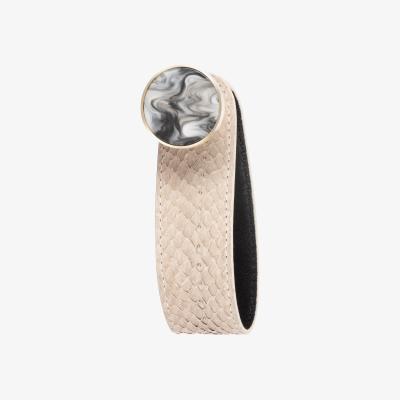 Wolf & Badger Neutrals Salmon Leather Hook Nude One Size Studio Ebn
