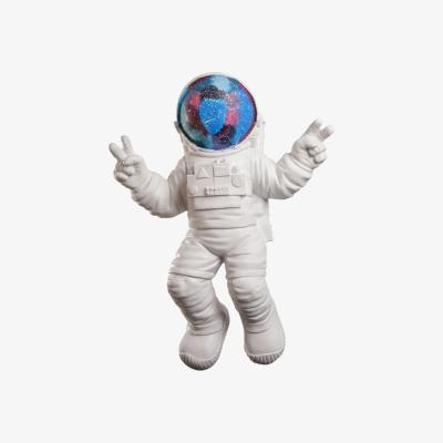 Wolf & Badger White Peace Out Astronaut One Size Artchi