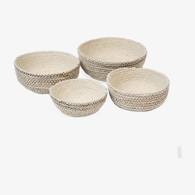 Wolf & Badger Amari Round Bowl In Brown - Set Of 4 Korissa
