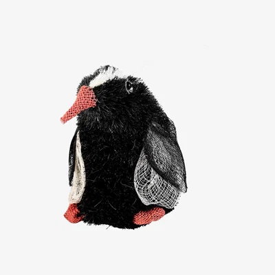 Wolf & Badger Set Of Three Penguin Ornament, Black Medium - Holiday Ornaments Likhâ