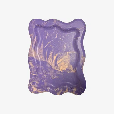 Wolf & Badger Pink / Purple Squiggly Tray - Purple | By Shax