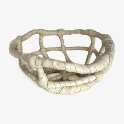 Wolf & Badger Neutrals Centrepiece Leather Bowl Waiwai
