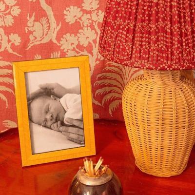 Wolf & Badger Yellow / Orange Gambara Marquetry Frame | Casabyjj
