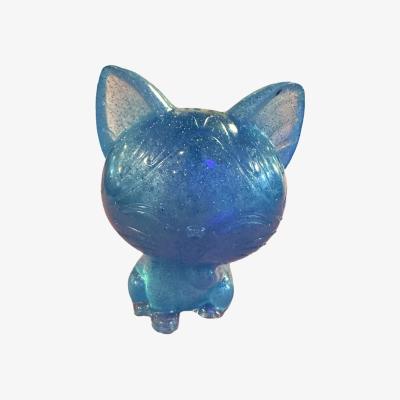 Wolf & Badger Sparkly Blue Cat | By Shax