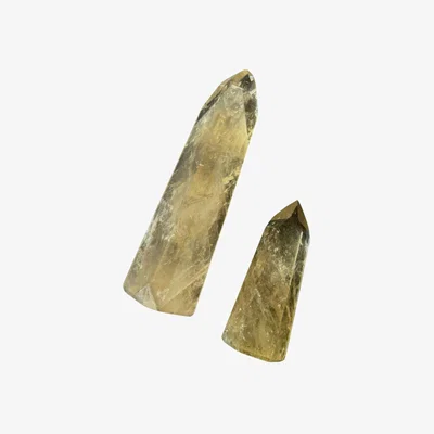 Wolf & Badger Yellow / Orange Citrine Points 300G | One Size | Lemuria Store